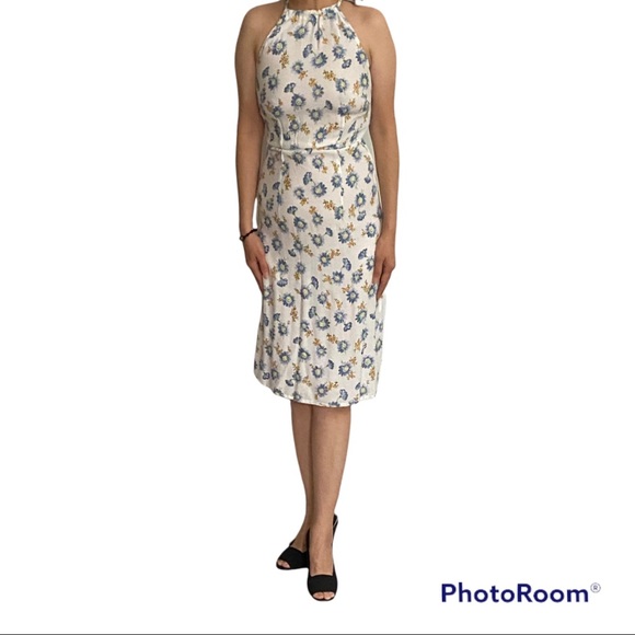 United Colors of Benetton Floral Halter Dress -XS - Picture 4 of 15